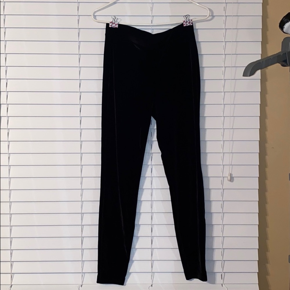 Express XS / small velvet black leggings